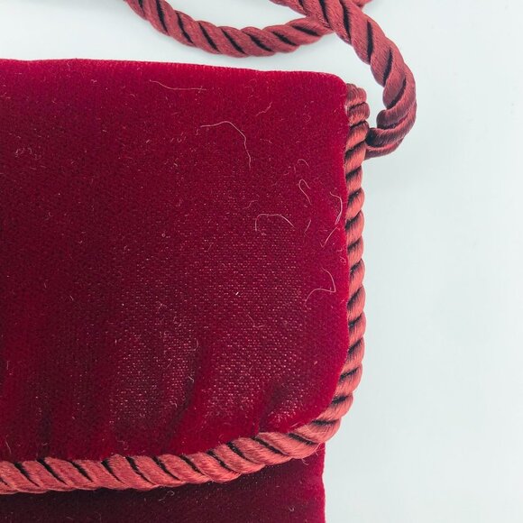 Wine Velvet Small Micro Purse - Picture 2 of 5